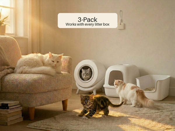 MoodifyPet 3-Pack — works with every type of litter box