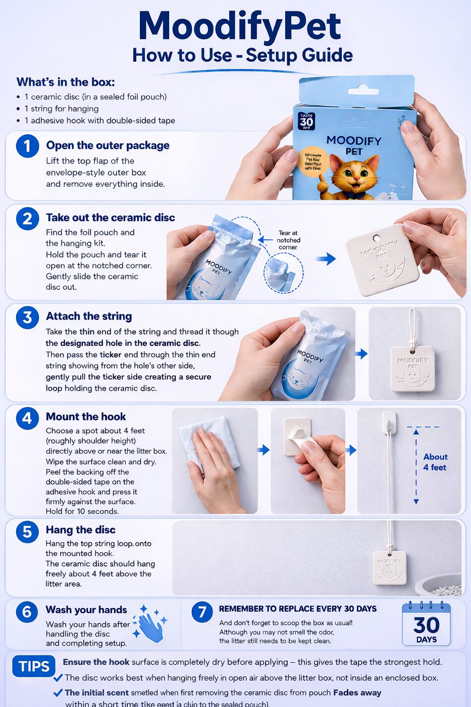 MoodifyPet 7-step setup guide